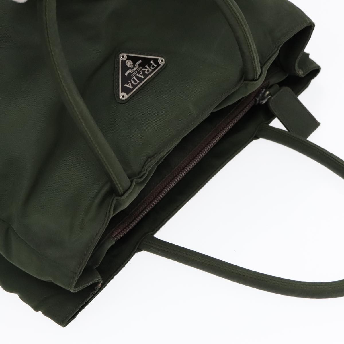 Prada Re-Nylon Green Synthetic Handbag (Pre-Owned) Size ONE SIZE - 13 Thumbnail