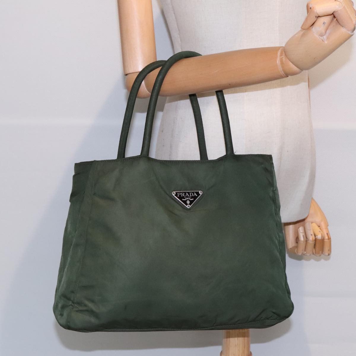 Prada Re-Nylon Green Synthetic Handbag (Pre-Owned) Size ONE SIZE - 9 Thumbnail