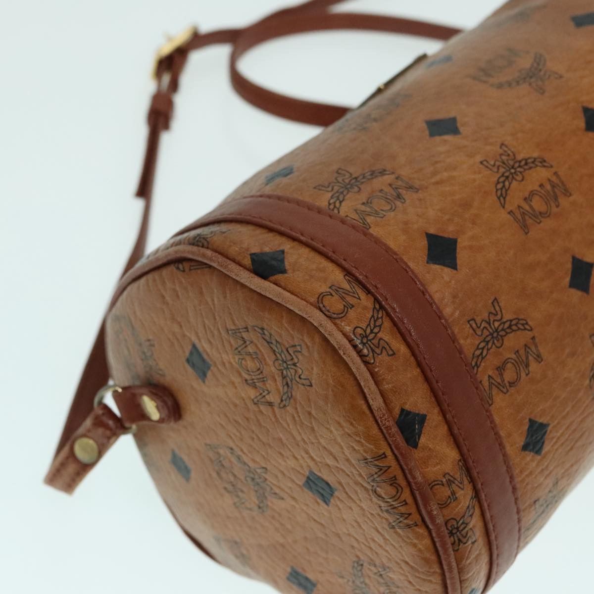 MCM Visetos Brown Canvas Shoulder Bag (Pre-Owned) Size ONE SIZE - 9 Thumbnail