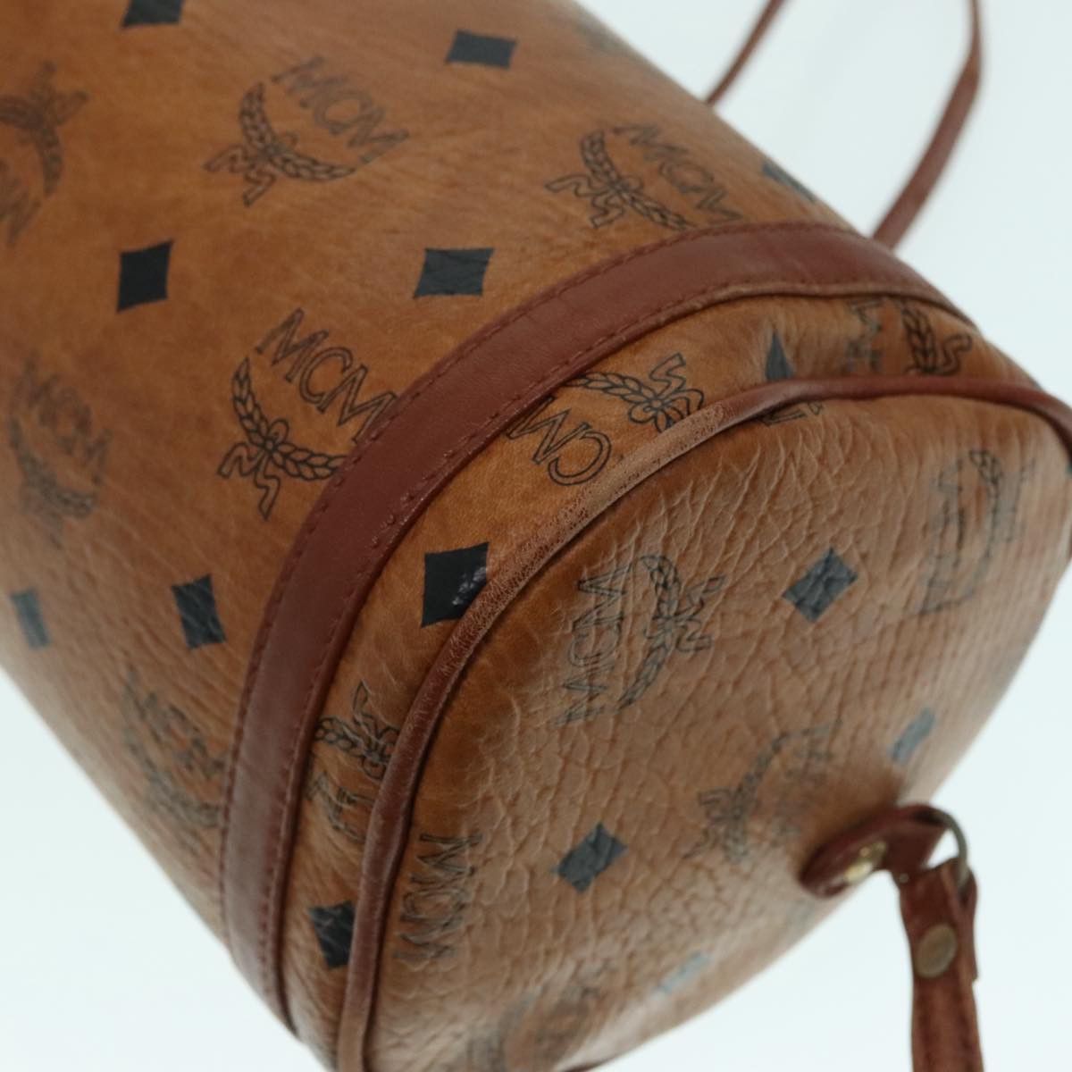 MCM Visetos Brown Canvas Shoulder Bag (Pre-Owned) Size ONE SIZE - 7 Thumbnail