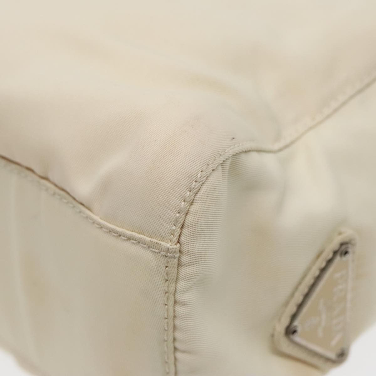 Prada Tessuto White Synthetic Handbag (Pre-Owned) Size ONE SIZE - 8 Thumbnail