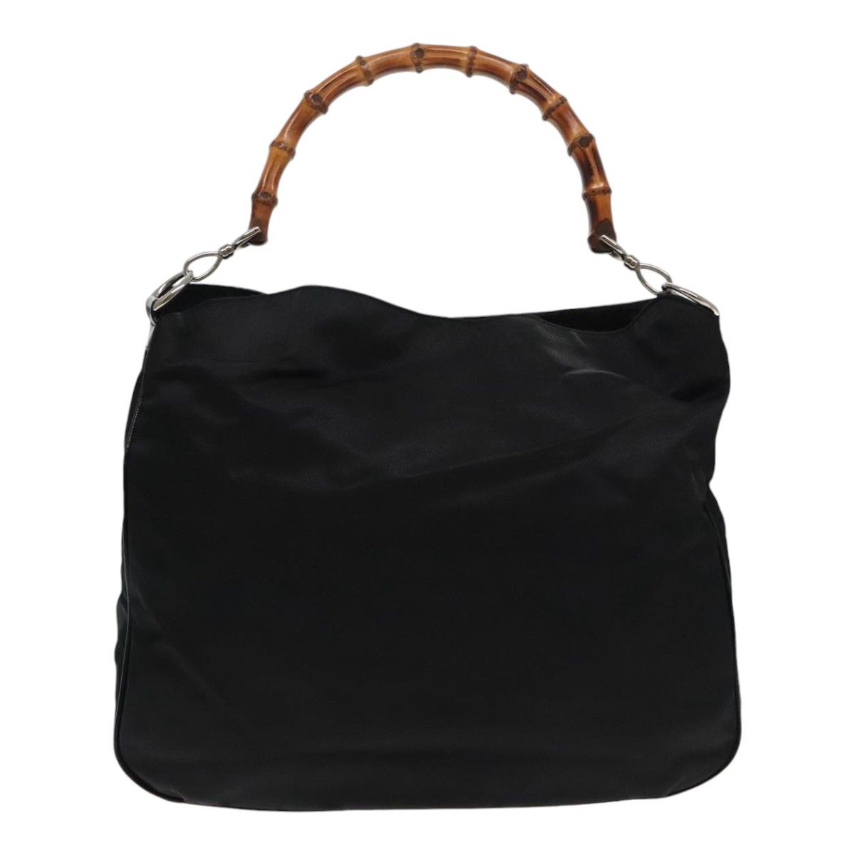 Gucci Bamboo Black Synthetic Handbag (Pre-Owned) Size ONE SIZE - 2 Thumbnail