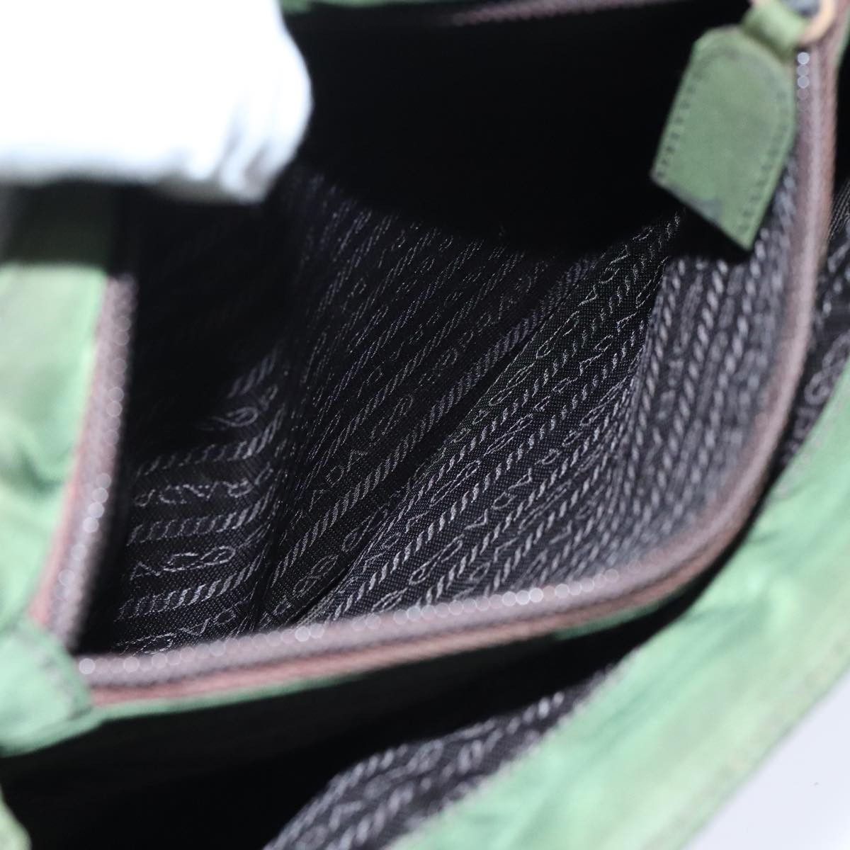 Prada Re-Nylon Green Synthetic Handbag (Pre-Owned) Size ONE SIZE - 13 Thumbnail