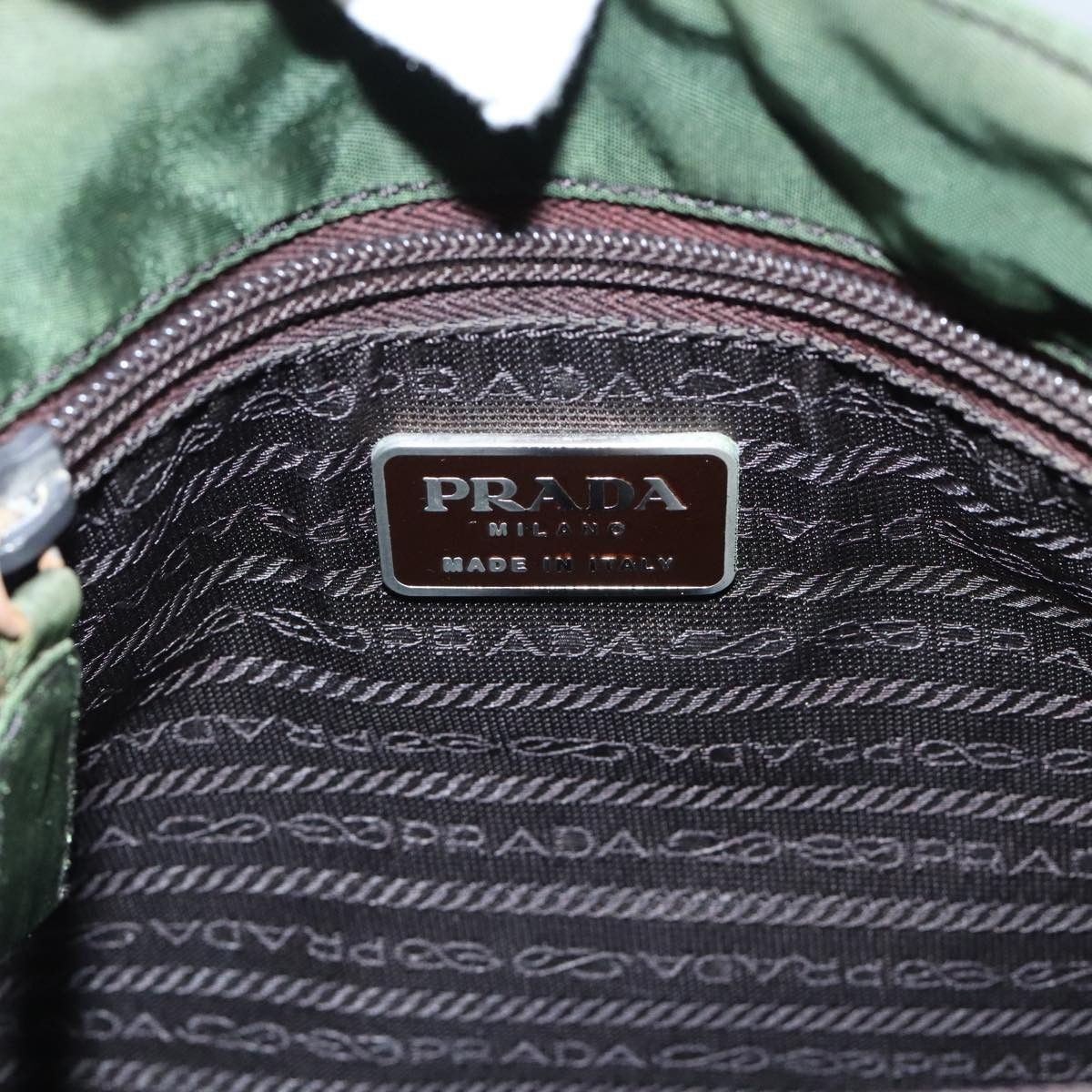 Prada Re-Nylon Green Synthetic Handbag (Pre-Owned) Size ONE SIZE - 9 Thumbnail