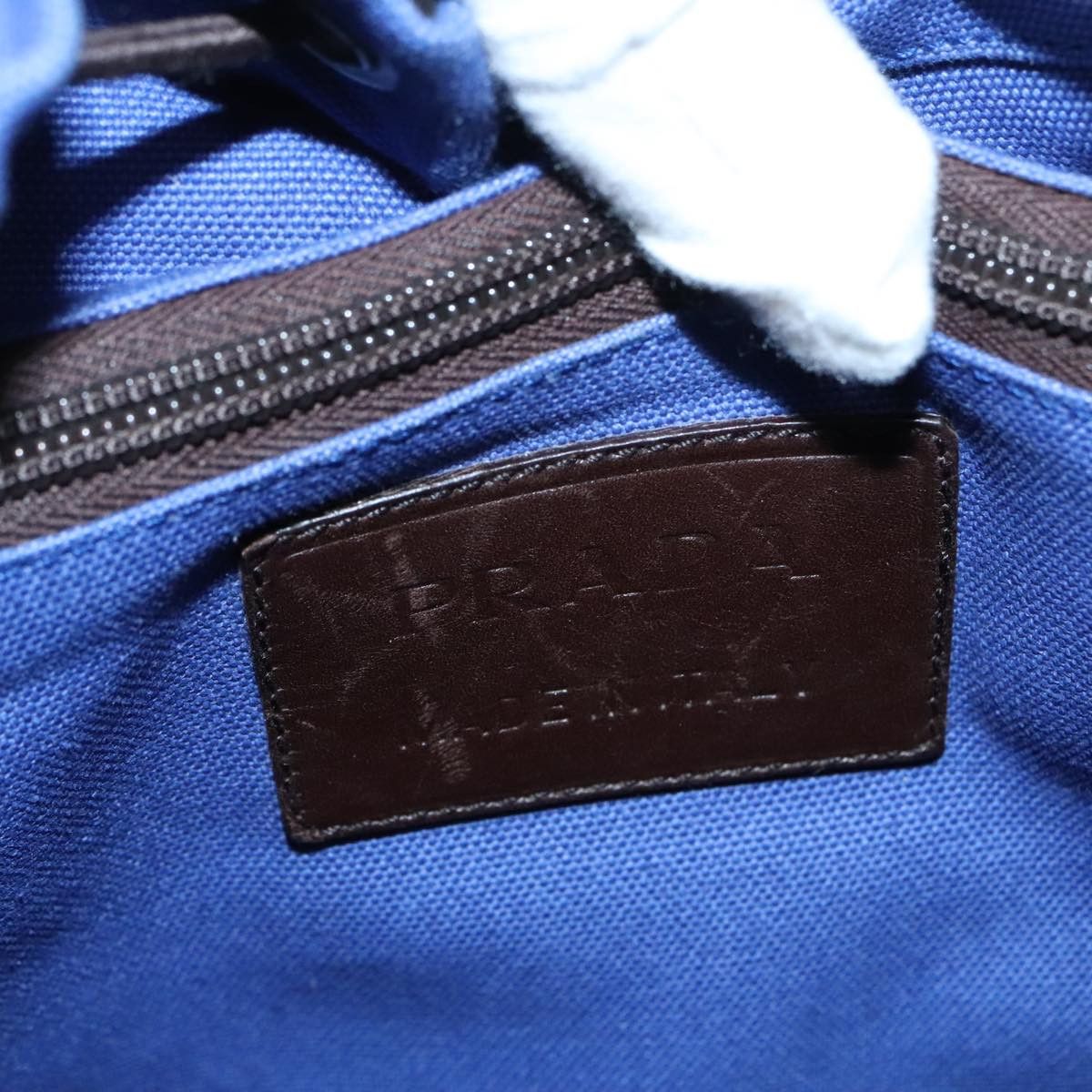 Prada Blue Canvas Backpack Bag (Pre-Owned) Size ONE SIZE - 14 Thumbnail