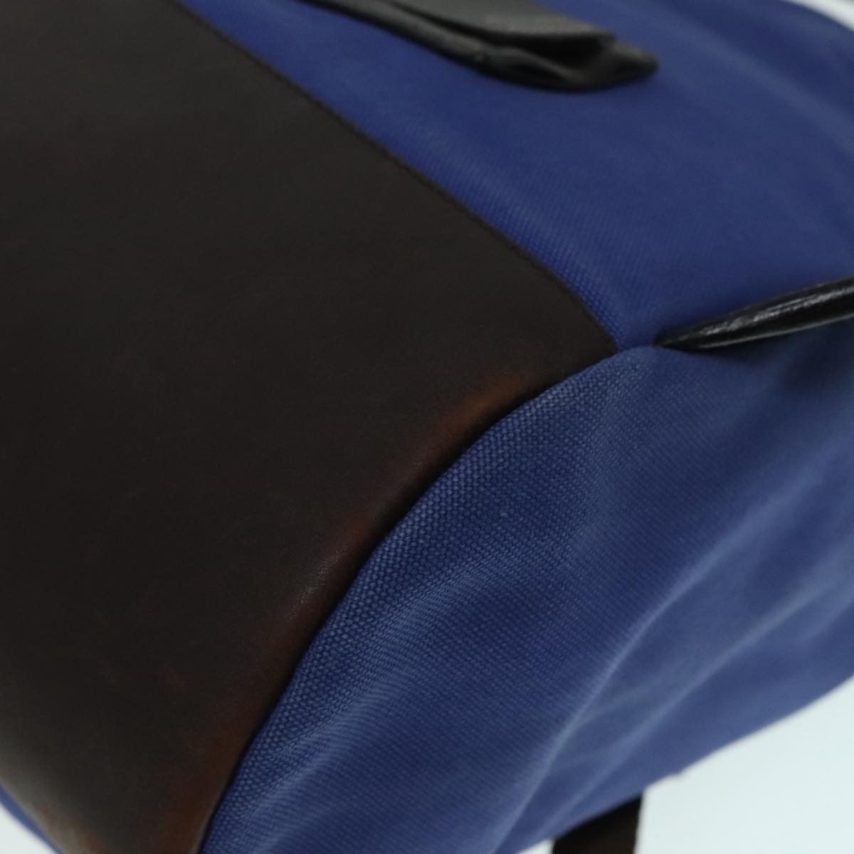 Prada Blue Canvas Backpack Bag (Pre-Owned) Size ONE SIZE - 10 Thumbnail