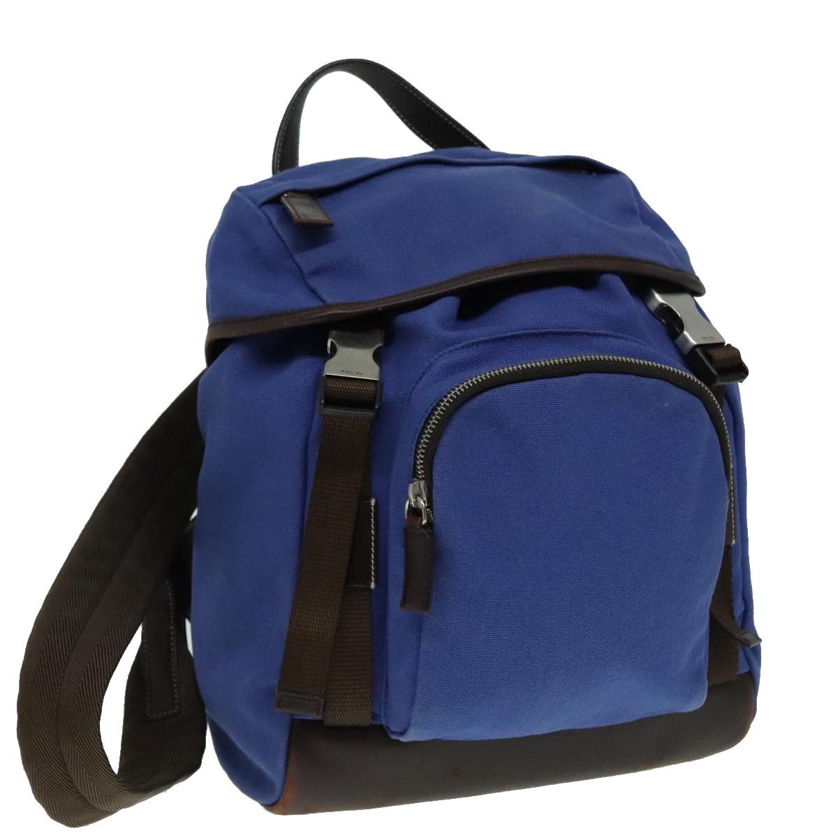 Prada Blue Canvas Backpack Bag (Pre-Owned) Size ONE SIZE - 15 Thumbnail
