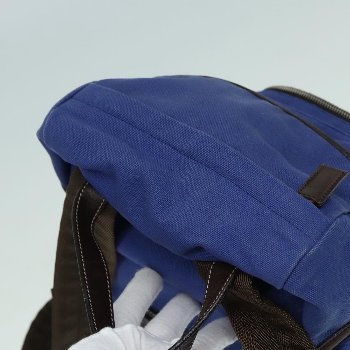 Prada Blue Canvas Backpack Bag (Pre-Owned) Size ONE SIZE - 16 Thumbnail