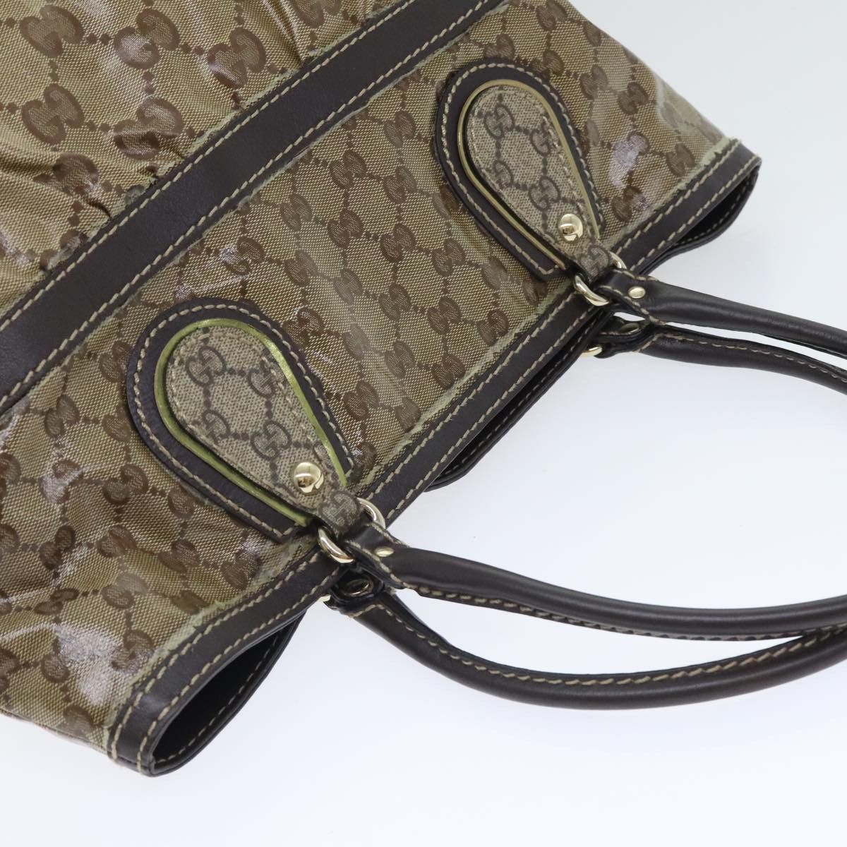 Gucci Gg Crystal Beige Canvas Tote Bag (Pre-Owned) Size ONE SIZE - 5 Thumbnail