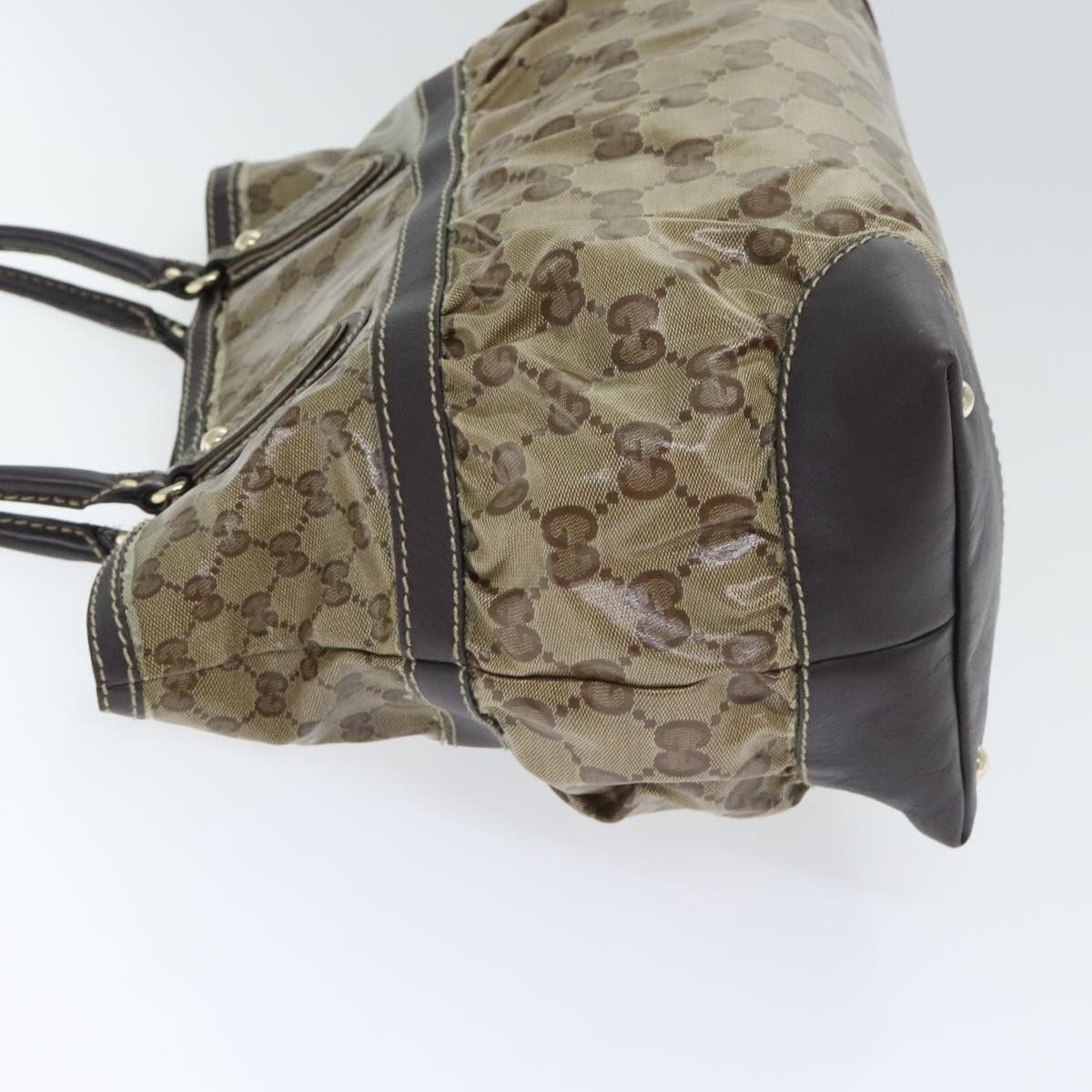 Gucci Gg Crystal Beige Canvas Tote Bag (Pre-Owned) Size ONE SIZE - 4 Thumbnail