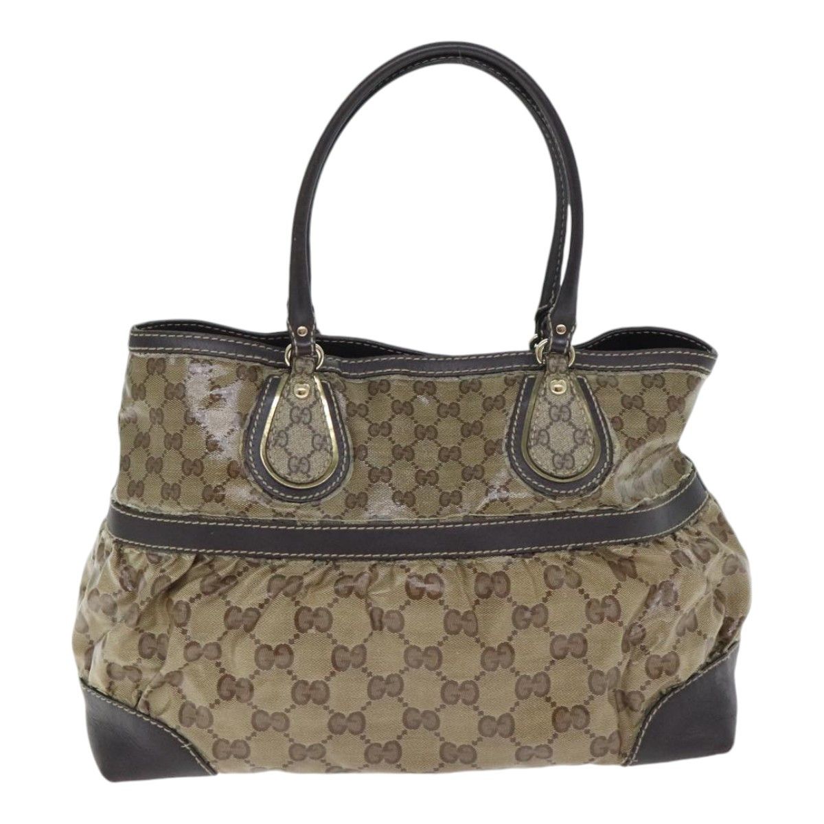 Gucci Gg Crystal Beige Canvas Tote Bag (Pre-Owned) Size ONE SIZE - 2 Thumbnail