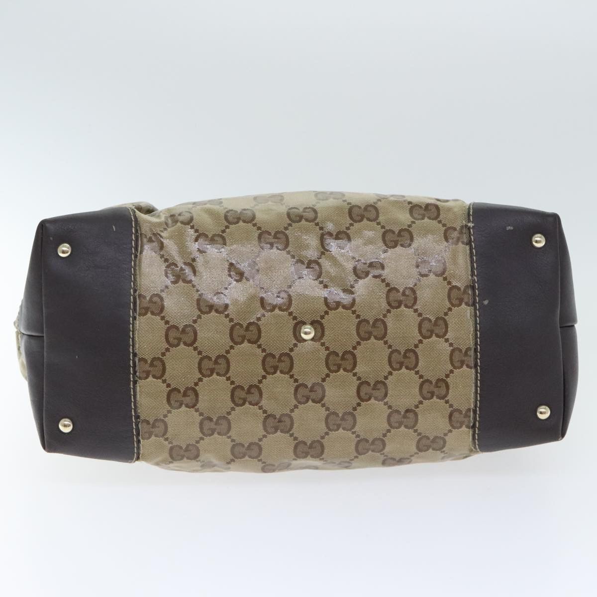 Gucci Gg Crystal Beige Canvas Tote Bag (Pre-Owned) Size ONE SIZE - 9 Thumbnail
