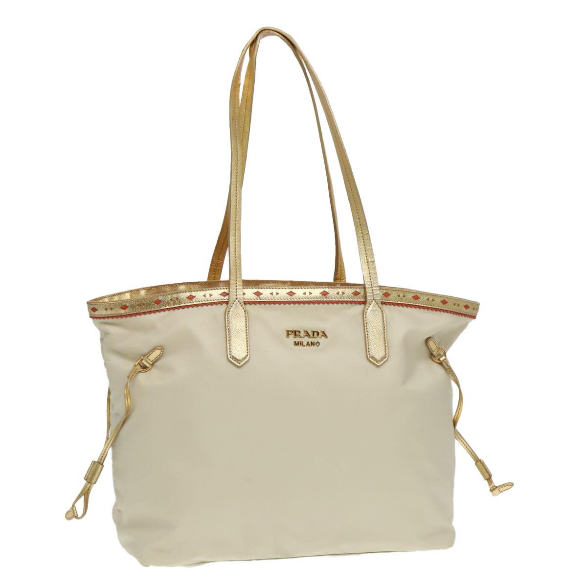 Prada Re-Nylon Beige Synthetic Tote Bag (Pre-Owned) Size ONE SIZE - 15 Thumbnail