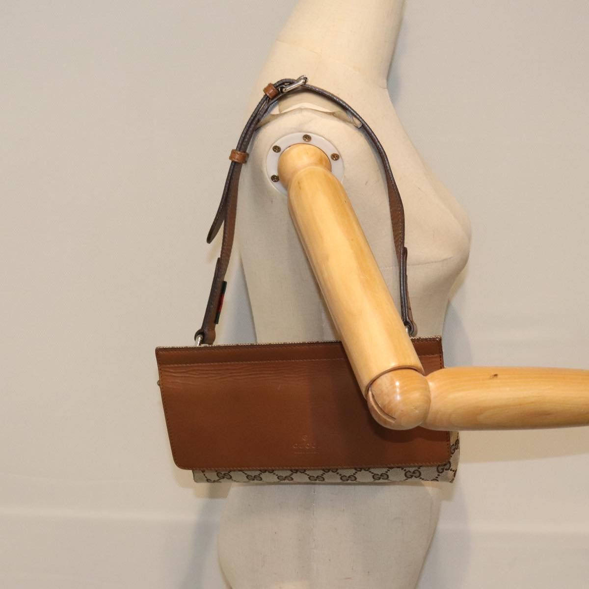 Gucci Ophidia Beige Canvas Shoulder Bag (Pre-Owned) Size ONE SIZE - 13 Thumbnail