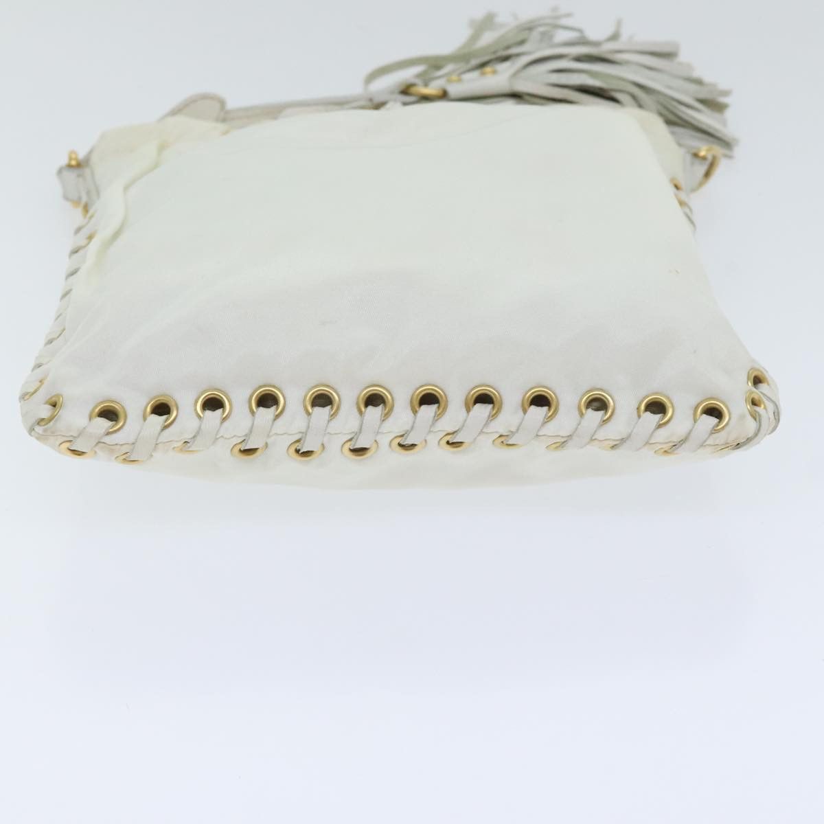 Prada White Synthetic Shoulder Bag (Pre-Owned) Size ONE SIZE - 18 Thumbnail