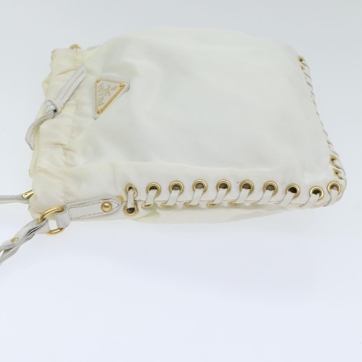 Prada White Synthetic Shoulder Bag (Pre-Owned) Size ONE SIZE - 4 Thumbnail