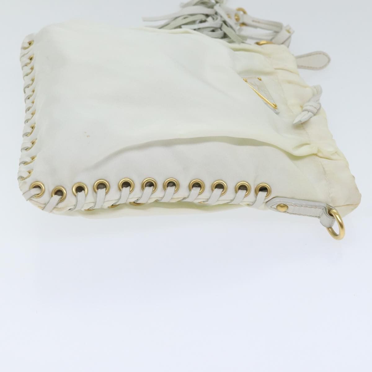 Prada White Synthetic Shoulder Bag (Pre-Owned) Size ONE SIZE - 3 Thumbnail