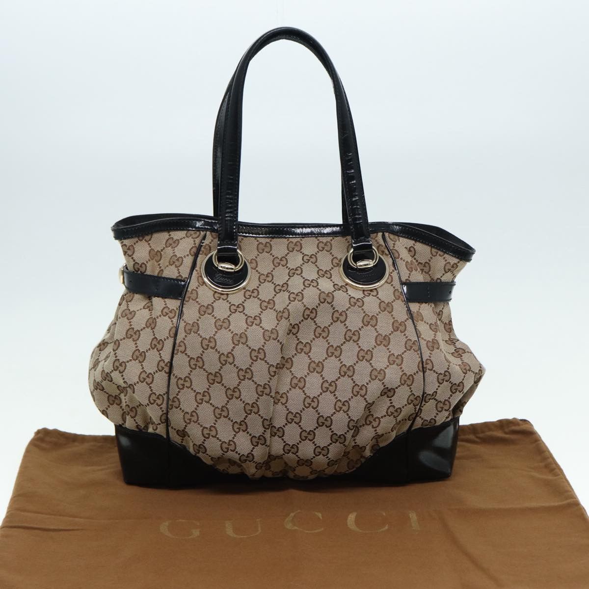 Gucci Full Moon Beige Canvas Tote Bag (Pre-Owned) Size ONE SIZE - 12 Thumbnail