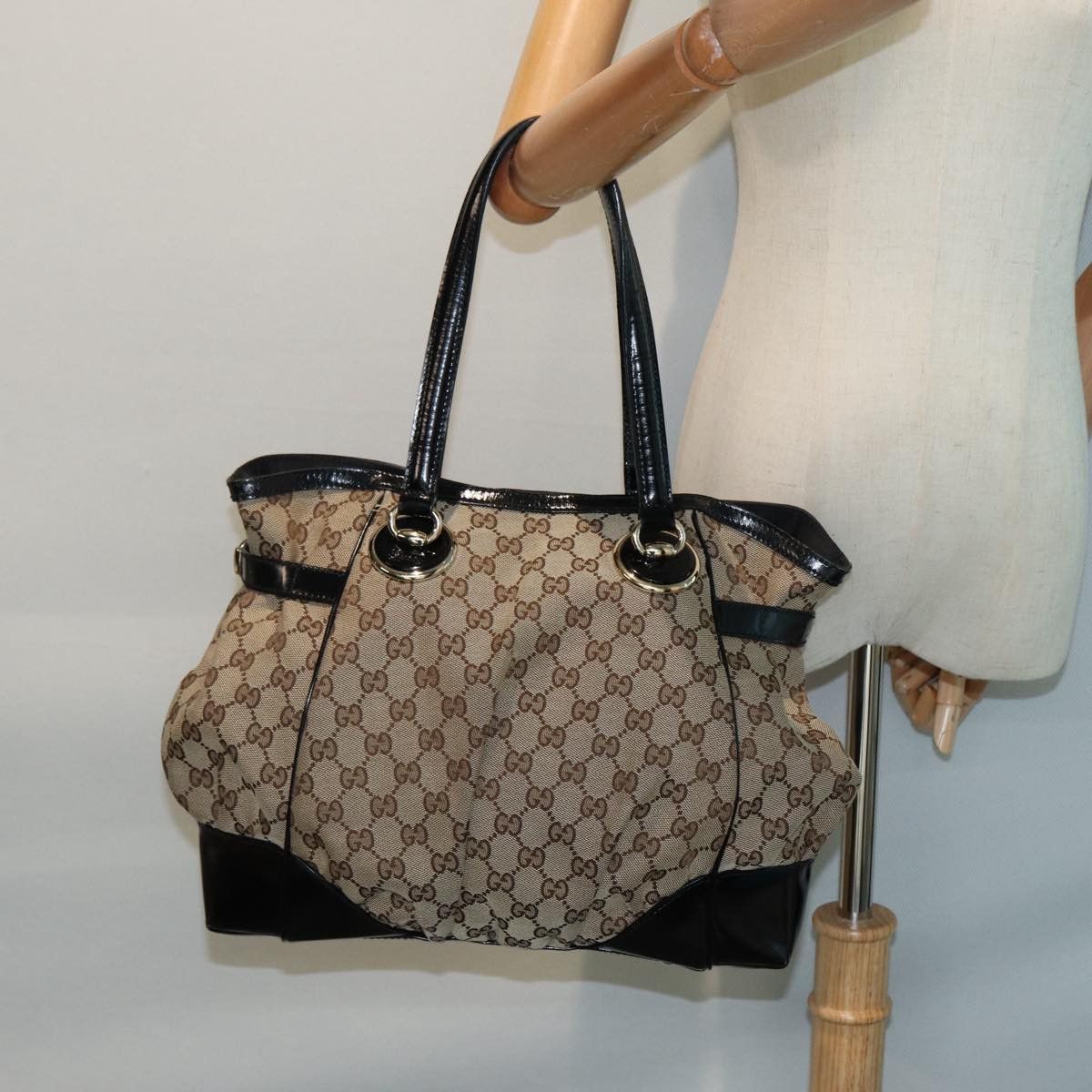 Gucci Full Moon Beige Canvas Tote Bag (Pre-Owned) Size ONE SIZE - 11 Thumbnail