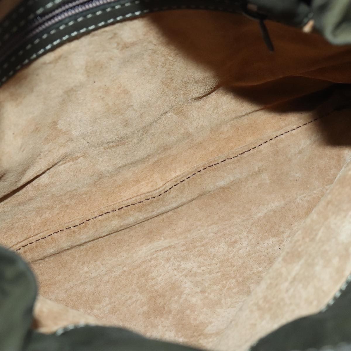 Bally Khaki Suede Shoulder Bag (Pre-Owned) Size ONE SIZE - 20 Thumbnail