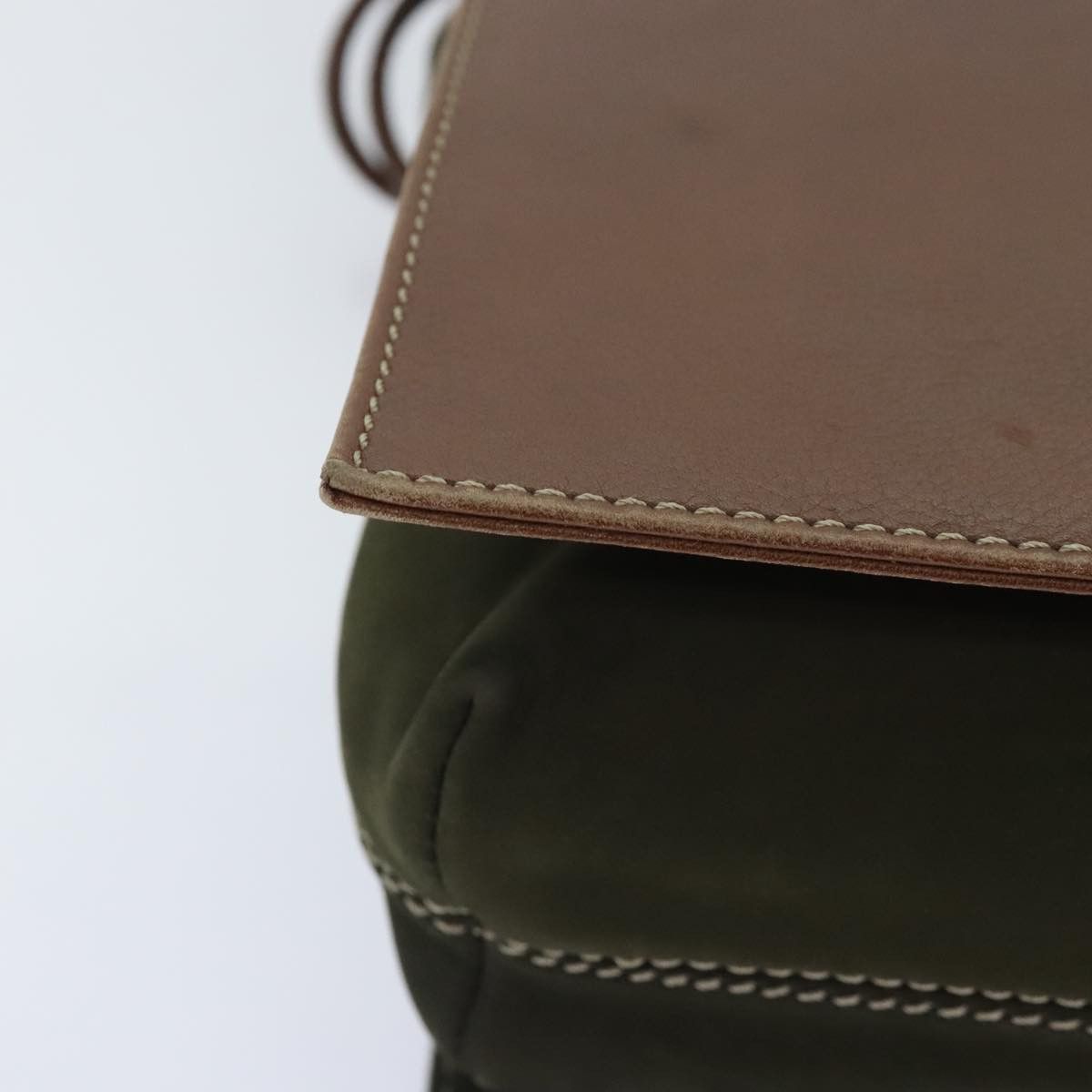 Bally Khaki Suede Shoulder Bag (Pre-Owned) Size ONE SIZE - 9 Thumbnail