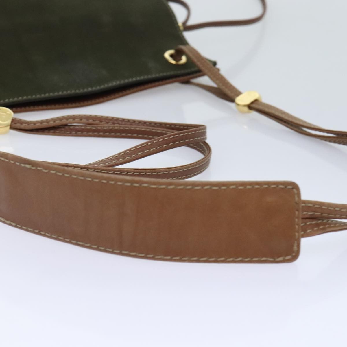 Bally Khaki Suede Shoulder Bag (Pre-Owned) Size ONE SIZE - 5 Thumbnail
