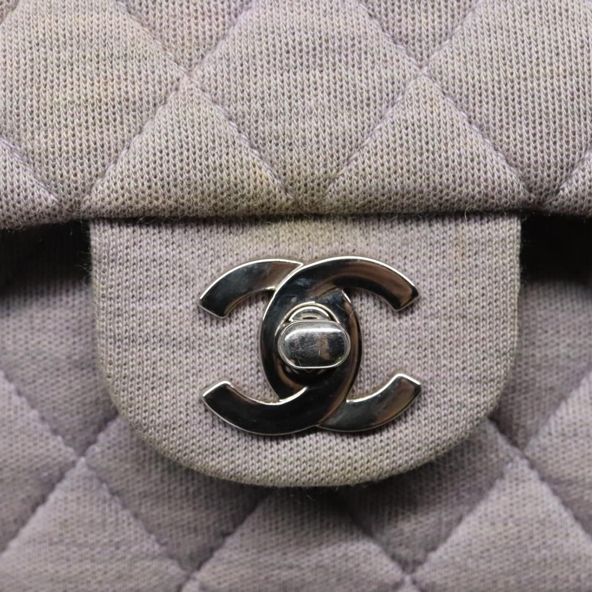 Chanel Timeless Grey Cotton Handbag (Pre-Owned) Size ONE SIZE - 10 Thumbnail