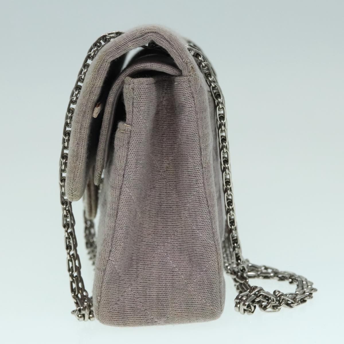 Chanel Timeless Grey Cotton Handbag (Pre-Owned) Size ONE SIZE - 3 Thumbnail