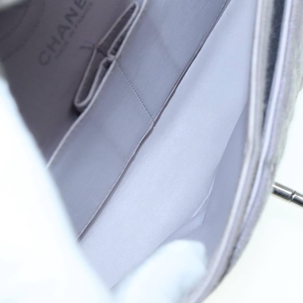 Chanel Timeless Grey Cotton Handbag (Pre-Owned) Size ONE SIZE - 7 Thumbnail