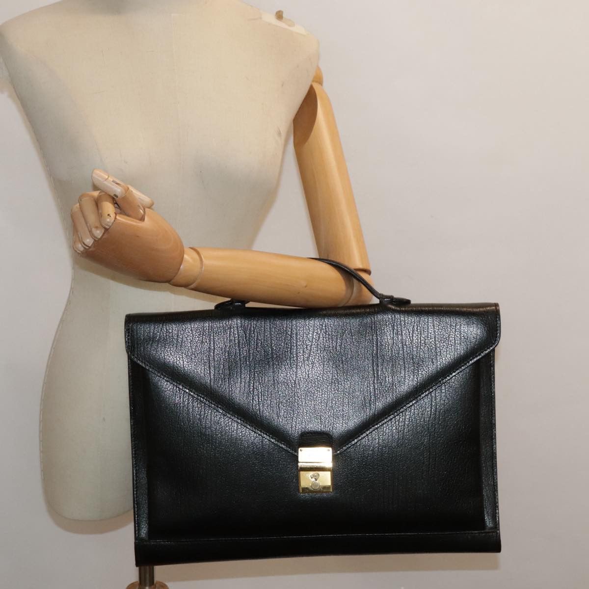 Bally Black Leather Briefcase Bag (Pre-Owned) Size ONE SIZE - 14 Thumbnail