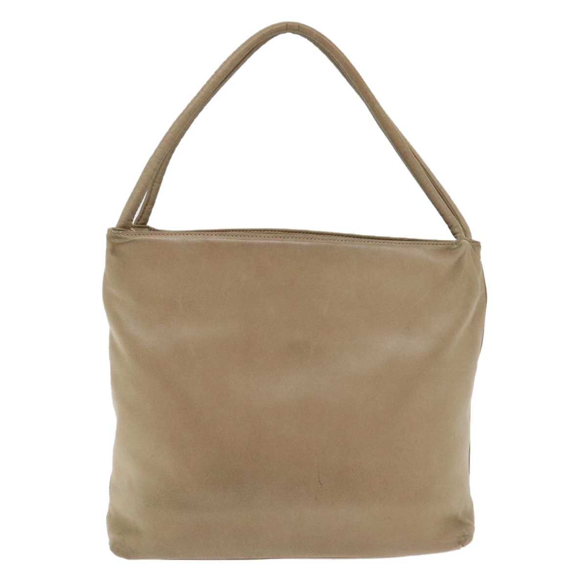 Prada Beige Leather Shoulder Bag (Pre-Owned) Size ONE SIZE - 2 Thumbnail