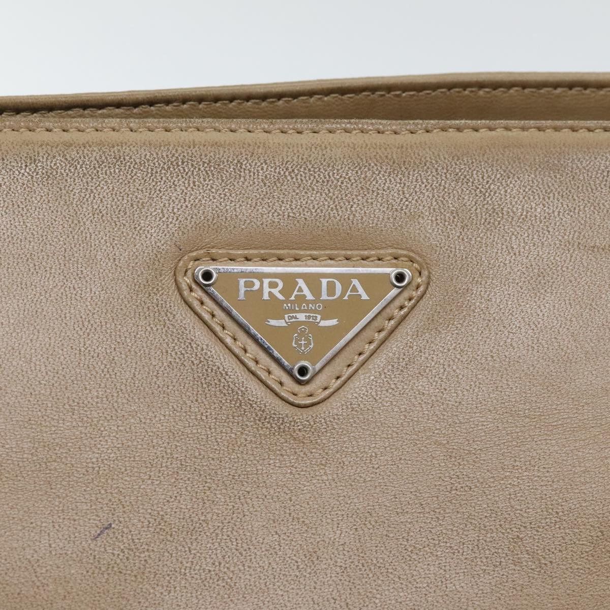 Prada Beige Leather Shoulder Bag (Pre-Owned) Size ONE SIZE - 17 Thumbnail