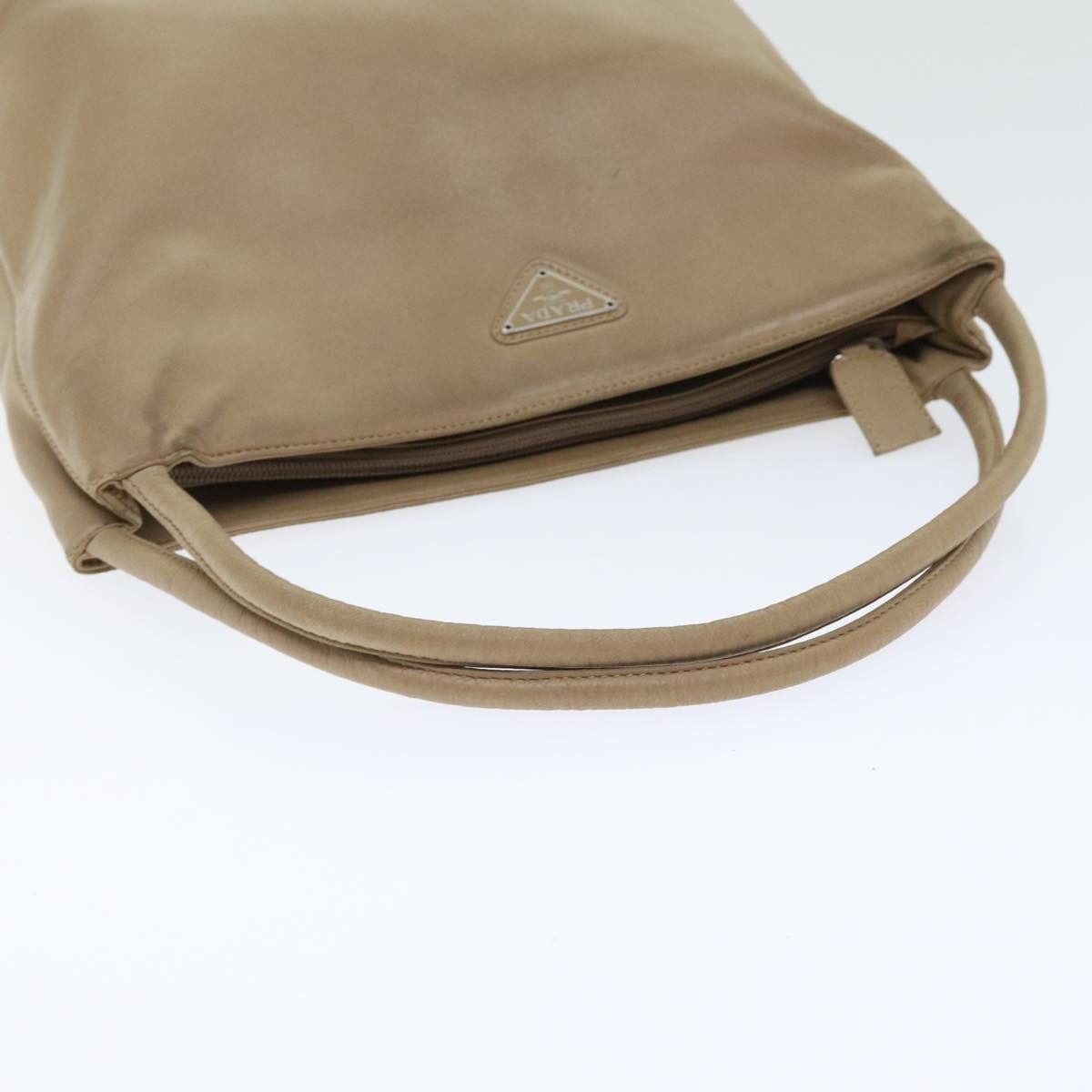 Prada Beige Leather Shoulder Bag (Pre-Owned) Size ONE SIZE - 5 Thumbnail