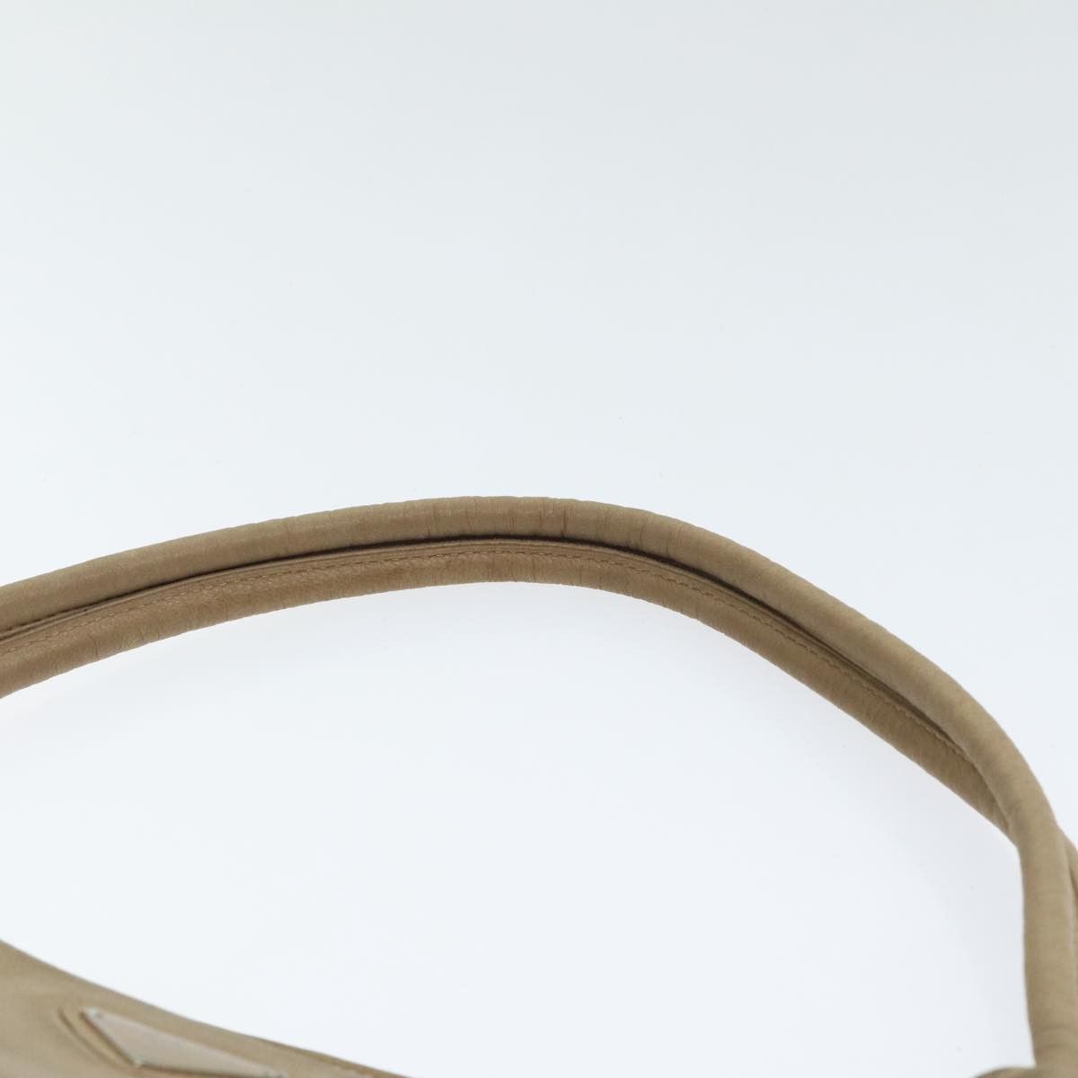 Prada Beige Leather Shoulder Bag (Pre-Owned) Size ONE SIZE - 14 Thumbnail