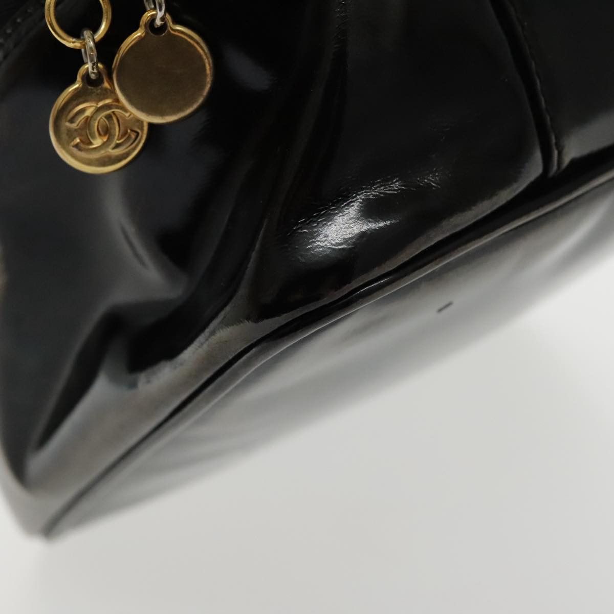 Chanel Vanity Black Patent Leather Clutch Bag (Pre-Owned) Size ONE SIZE - 9 Thumbnail