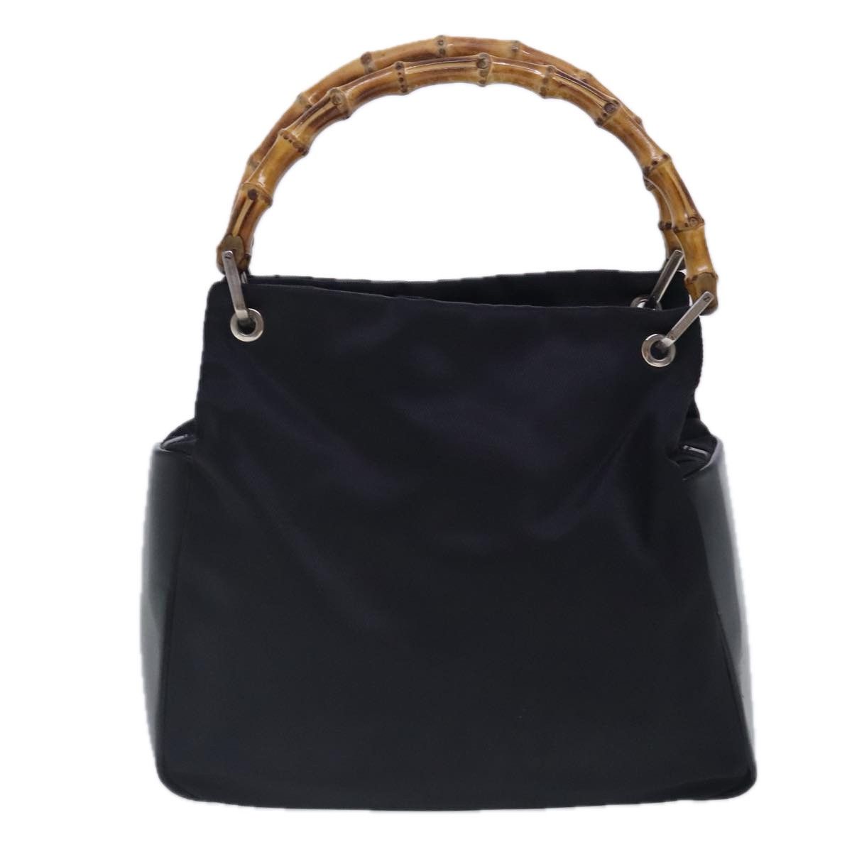 Gucci Bamboo Black Synthetic Handbag (Pre-Owned) Size ONE SIZE - 2 Thumbnail