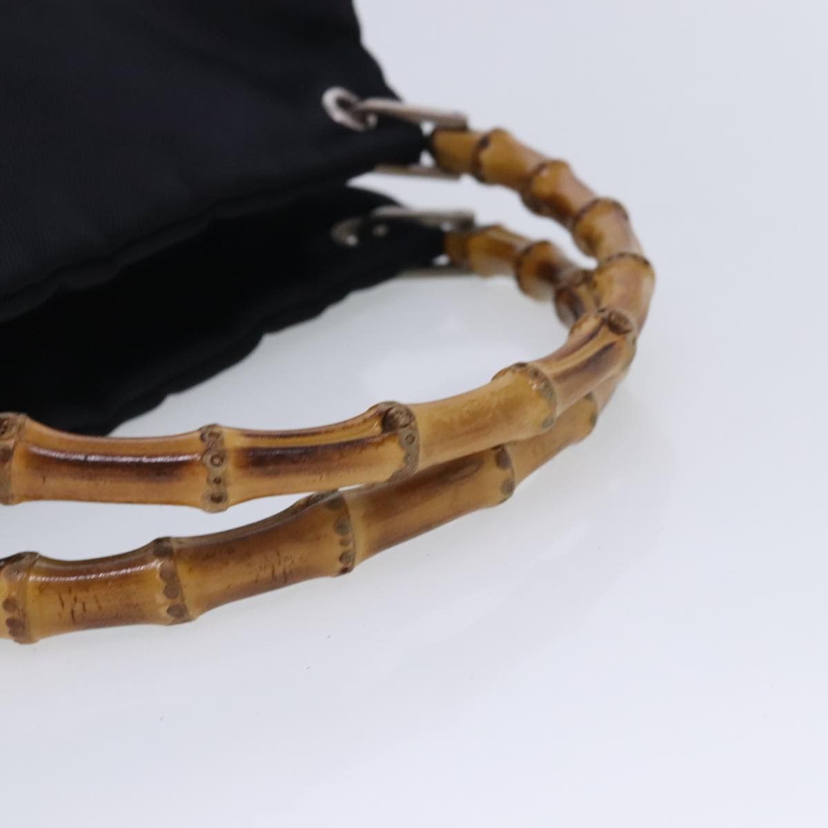 Gucci Bamboo Black Synthetic Handbag (Pre-Owned) Size ONE SIZE - 5 Thumbnail