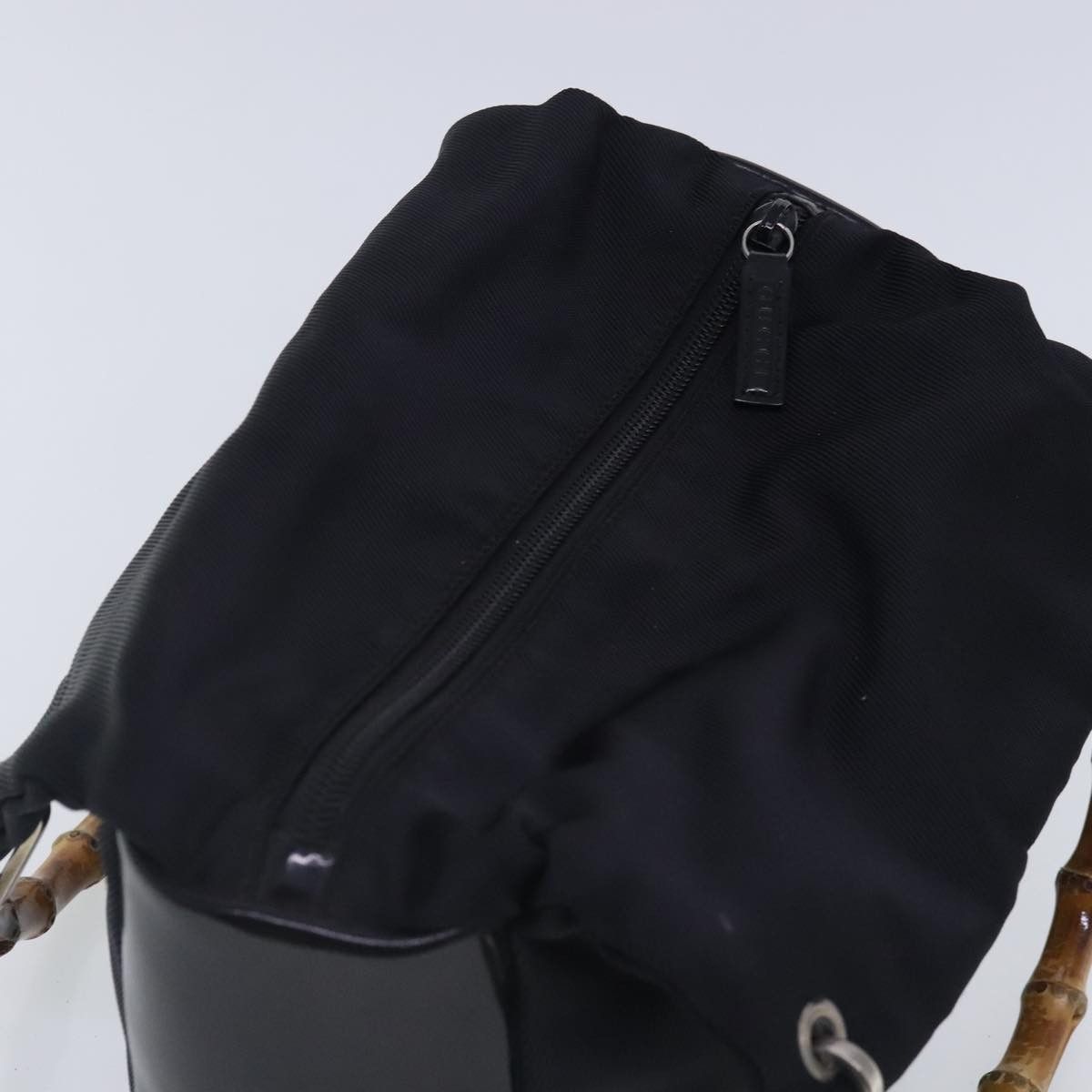 Gucci Bamboo Black Synthetic Handbag (Pre-Owned) Size ONE SIZE - 15 Thumbnail
