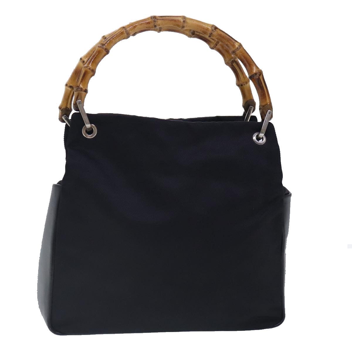 Gucci Bamboo Black Synthetic Handbag (Pre-Owned) Size ONE SIZE - 16 Thumbnail