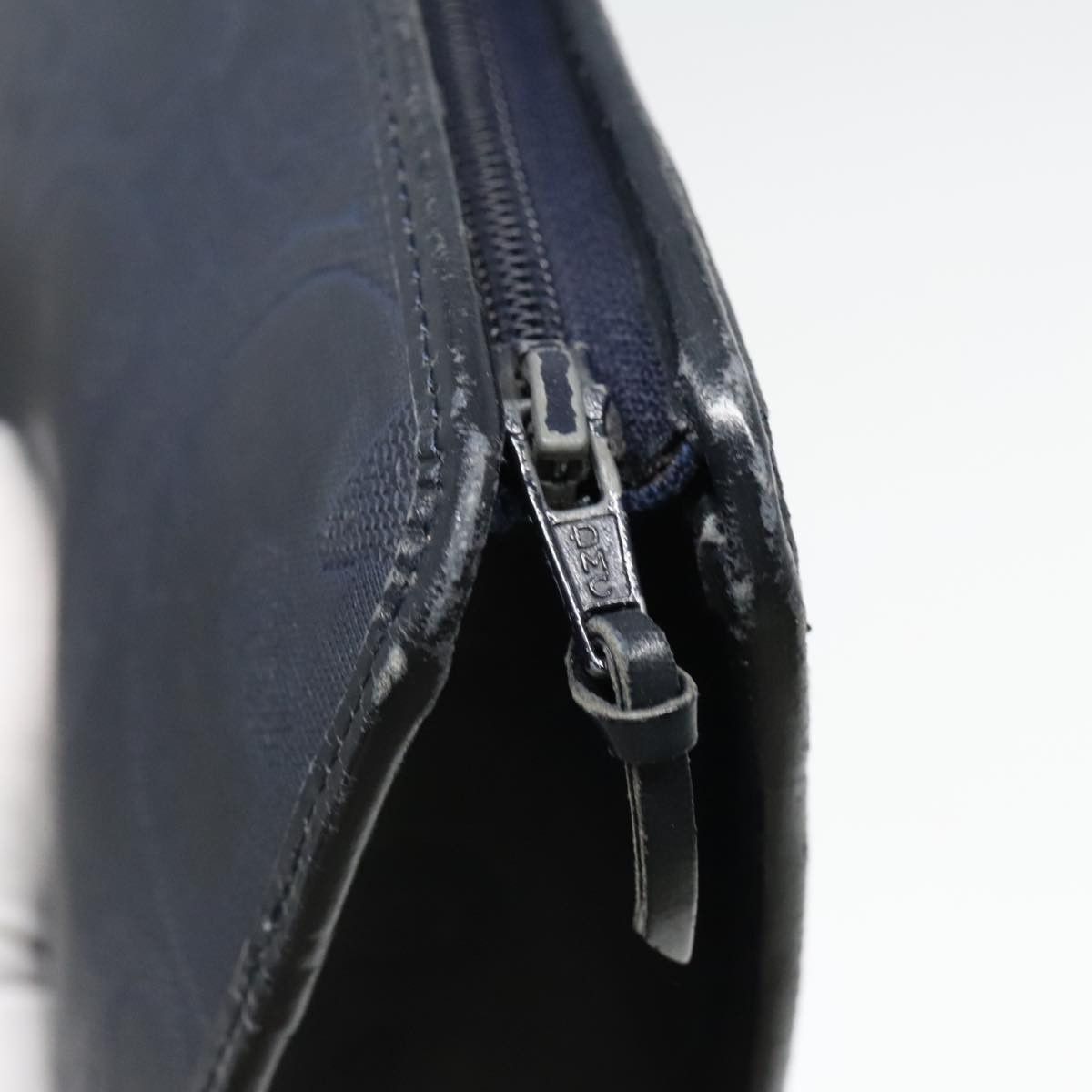 Dior Trotter Navy Canvas Clutch Bag (Pre-Owned) Size ONE SIZE - 6 Thumbnail