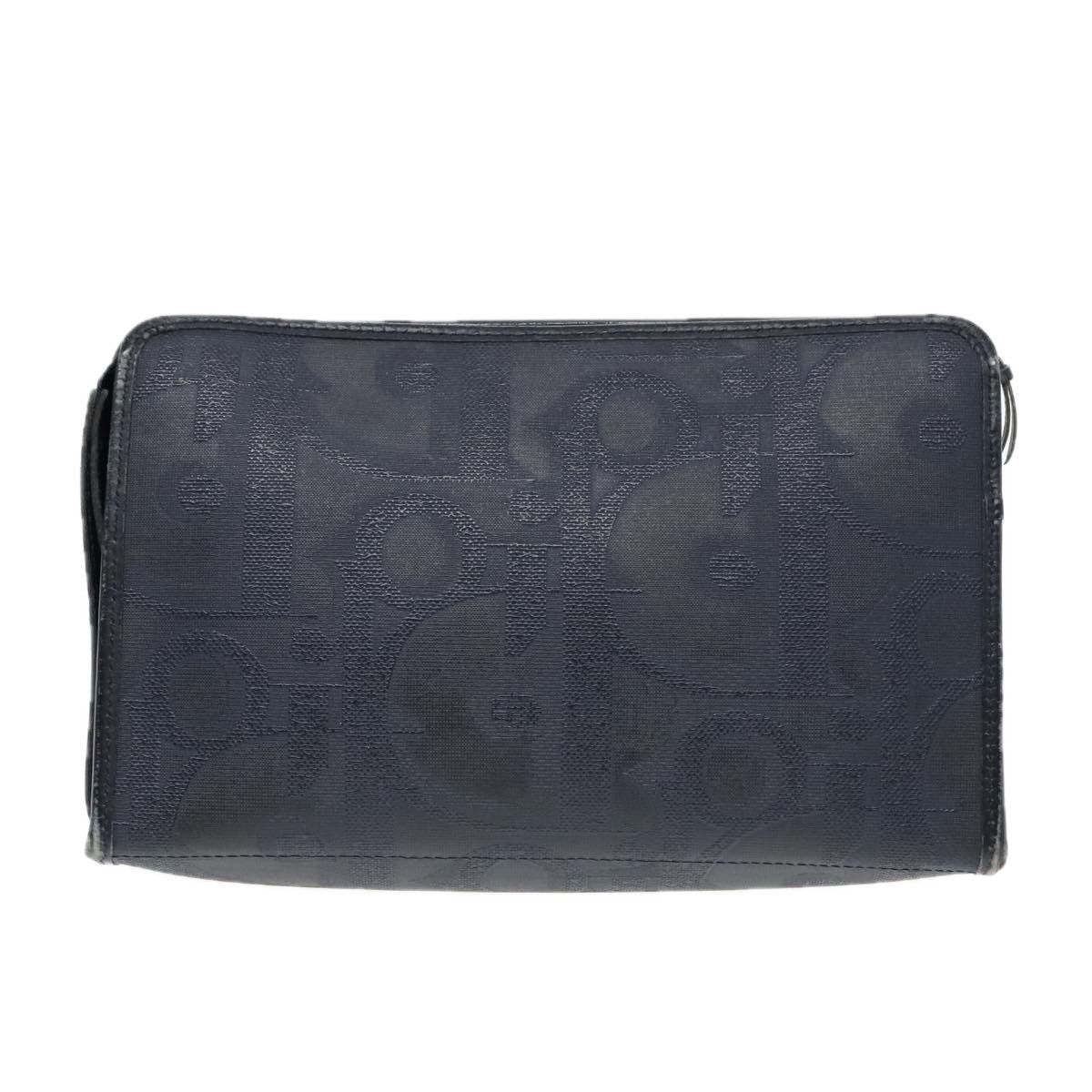 Dior Trotter Navy Canvas Clutch Bag (Pre-Owned) Size ONE SIZE - 2 Thumbnail