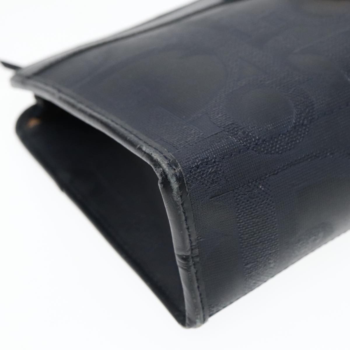 Dior Trotter Navy Canvas Clutch Bag (Pre-Owned) Size ONE SIZE - 15 Thumbnail