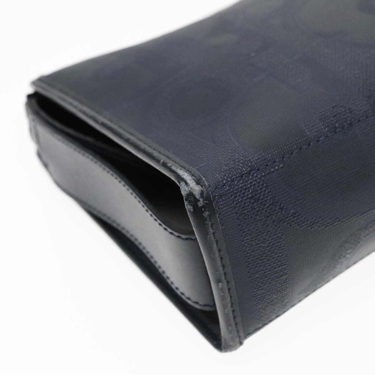 Dior Trotter Navy Canvas Clutch Bag (Pre-Owned) Size ONE SIZE - 10 Thumbnail