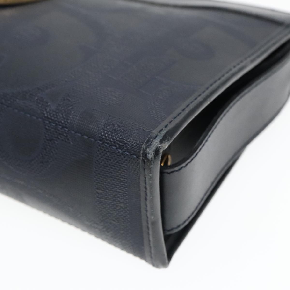 Dior Trotter Navy Canvas Clutch Bag (Pre-Owned) Size ONE SIZE - 14 Thumbnail