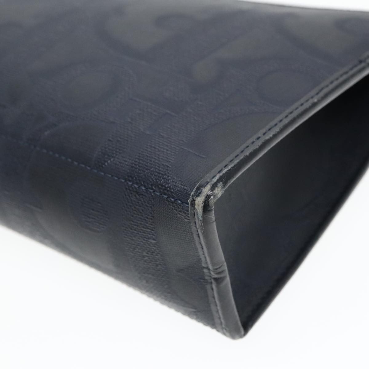 Dior Trotter Navy Canvas Clutch Bag (Pre-Owned) Size ONE SIZE - 11 Thumbnail