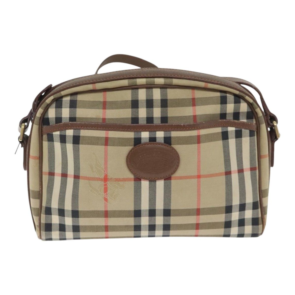 Burberry Nova Check Beige Canvas Shoulder Bag (Pre-Owned) Size ONE SIZE - 15 Thumbnail