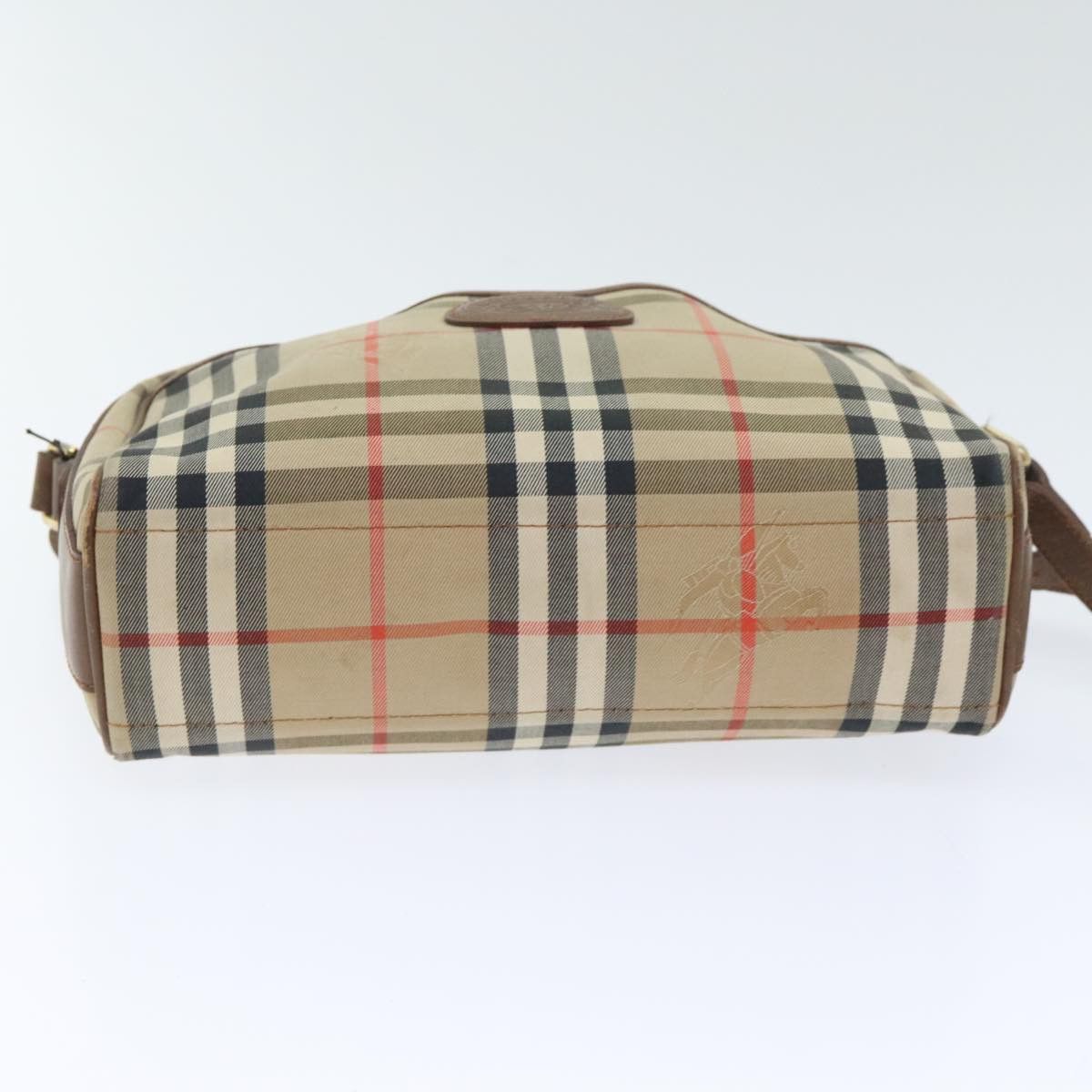Burberry Nova Check Beige Canvas Shoulder Bag (Pre-Owned) Size ONE SIZE - 16 Thumbnail