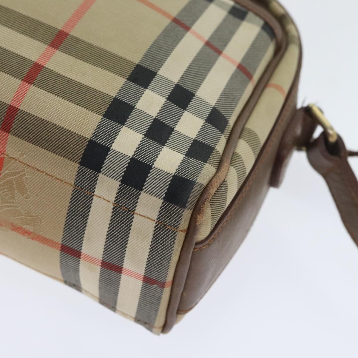Burberry Nova Check Beige Canvas Shoulder Bag (Pre-Owned) Size ONE SIZE - 6 Thumbnail