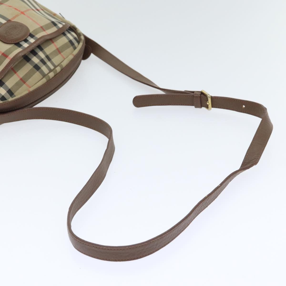 Burberry Nova Check Beige Canvas Shoulder Bag (Pre-Owned) Size ONE SIZE - 5 Thumbnail
