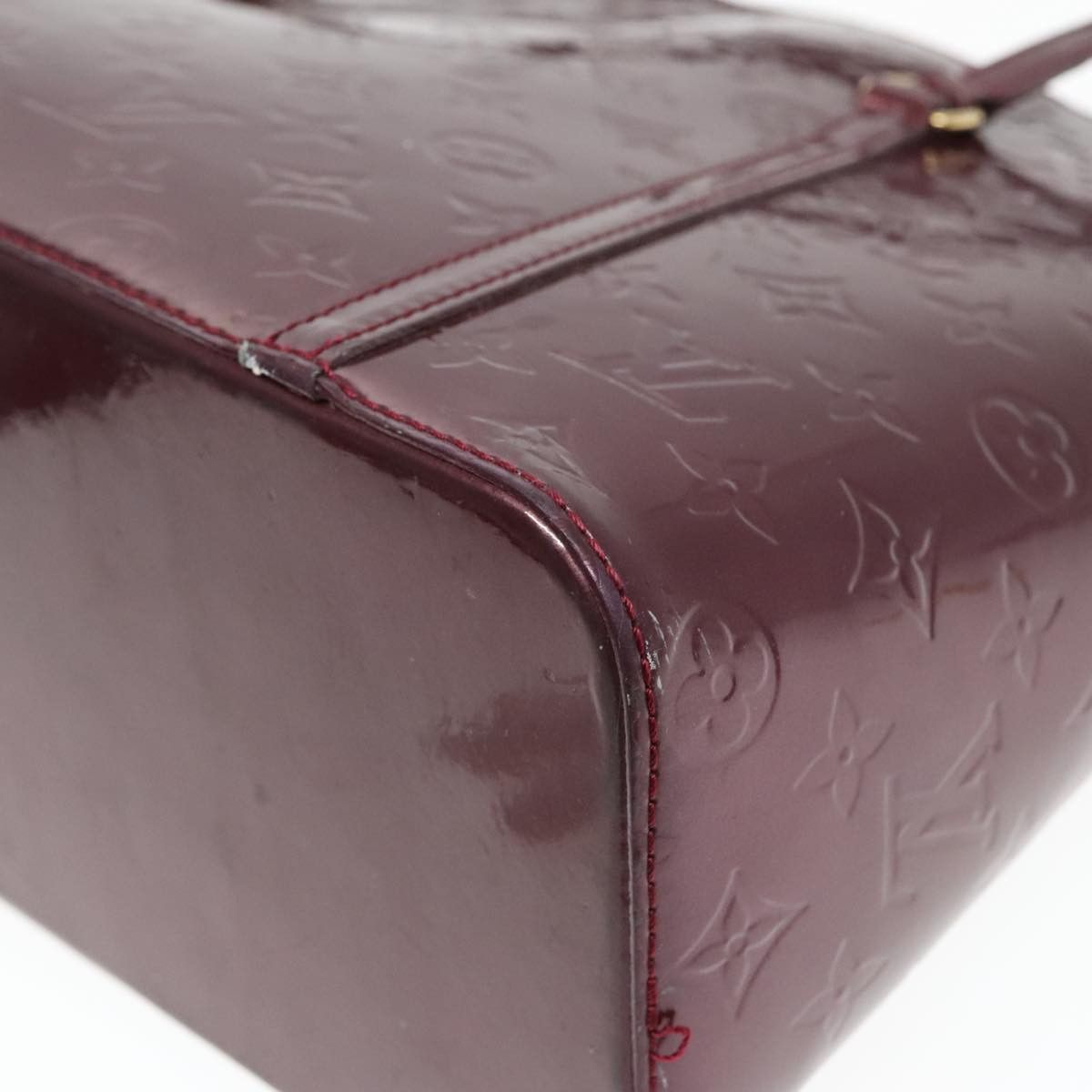 Louis Vuitton Avalon Burgundy Patent Leather Handbag (Pre-Owned) Size ONE SIZE - 17 Thumbnail